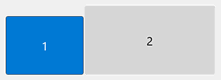 Two separate boxes, one that shows "1" and one that shows "2".